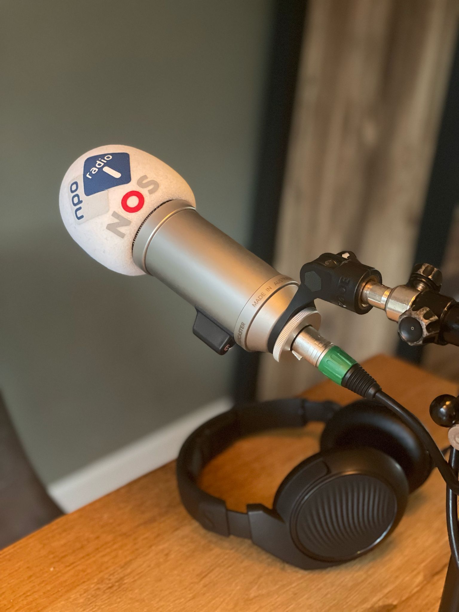 Microfoon van NOS radio 1
