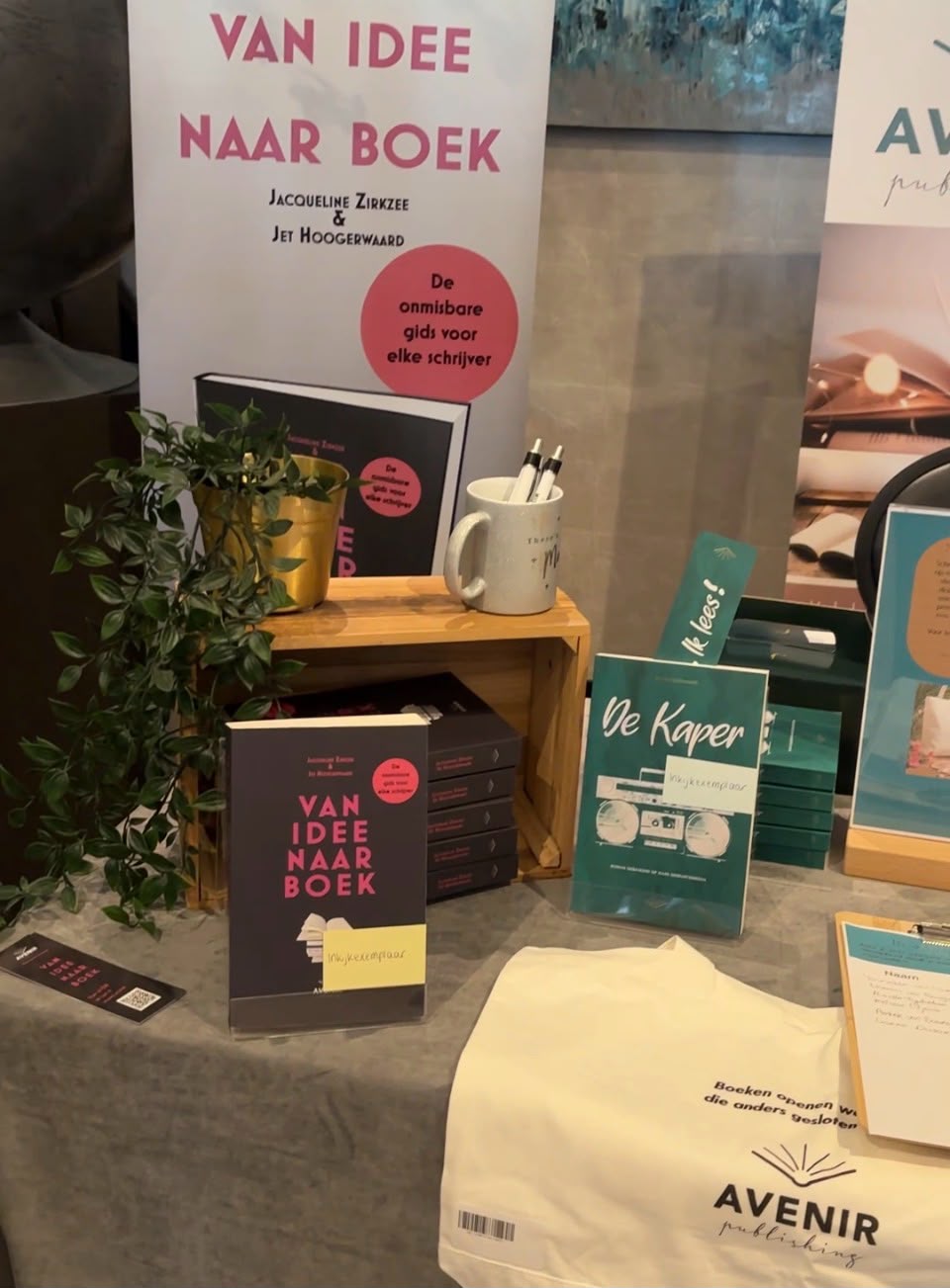 De stand van MH Books Event mei 2026 in Tiel.